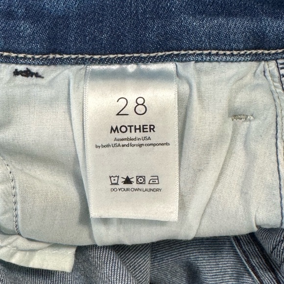 MOTHER Hustler Flood Fray High Rise Boot Cut Jeans 28 - Style 10417-1008 Chic - Picture 8 of 9